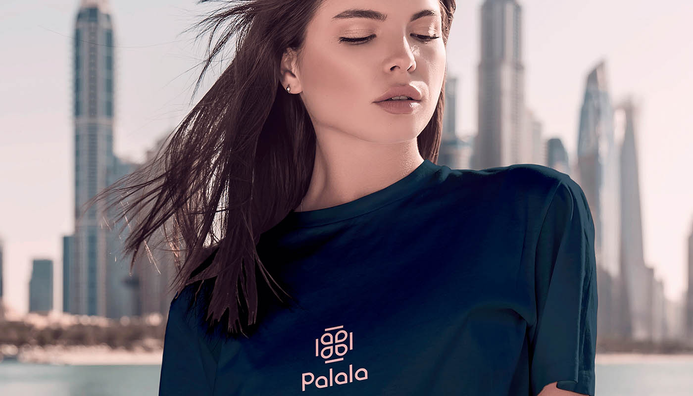 palala瘦身減肥產(chǎn)品與服務(wù)工作室品牌logo設(shè)計形象vi設(shè)計,方形花朵高識別風(fēng)格