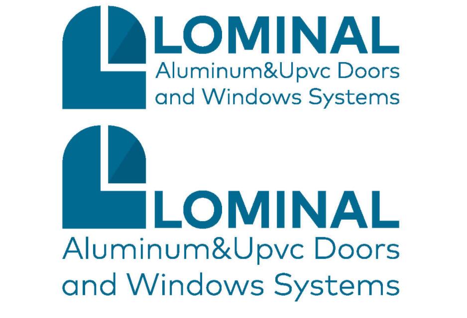 Lominal 門窗系統(tǒng)品牌vi形象設(shè)計logo設(shè)計，字母L+門窗識別屬性