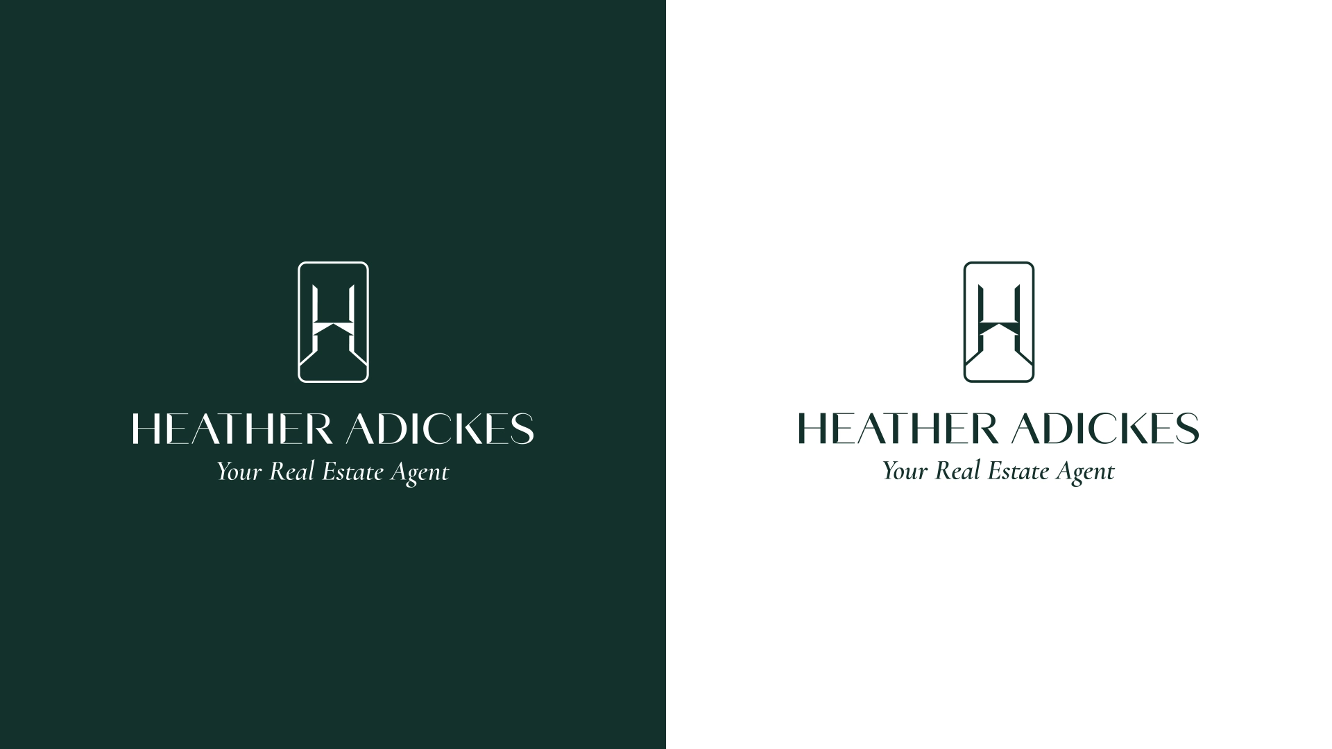 Heather Adickes房地產(chǎn)中介經(jīng)紀人品牌logo設(shè)計形象設(shè)計,字母H+橋梁+房子 Heather Adickes房地產(chǎn)中介經(jīng)紀人品牌logo設(shè)計形象設(shè)計,字母H+橋梁+房子