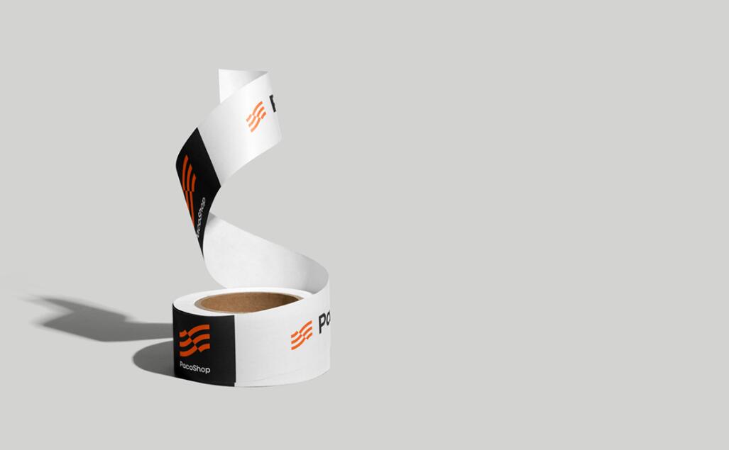 Paco進(jìn)出口電子數(shù)碼商品商店品牌logo設(shè)計vi設(shè)計“線條國旗”核心視覺元素