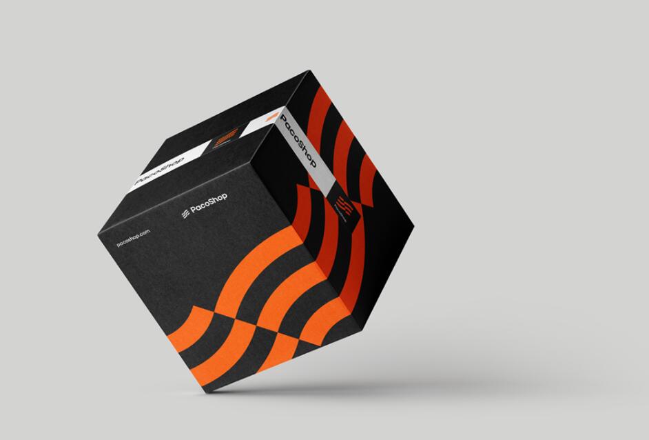 Paco進(jìn)出口電子數(shù)碼商品商店品牌包裝設(shè)計“線條國旗”核心視覺元素