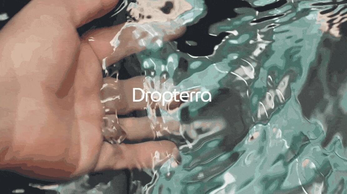 Dropterra 淡水清潔凈化公司logo設(shè)計(jì)“線條水滴”元素