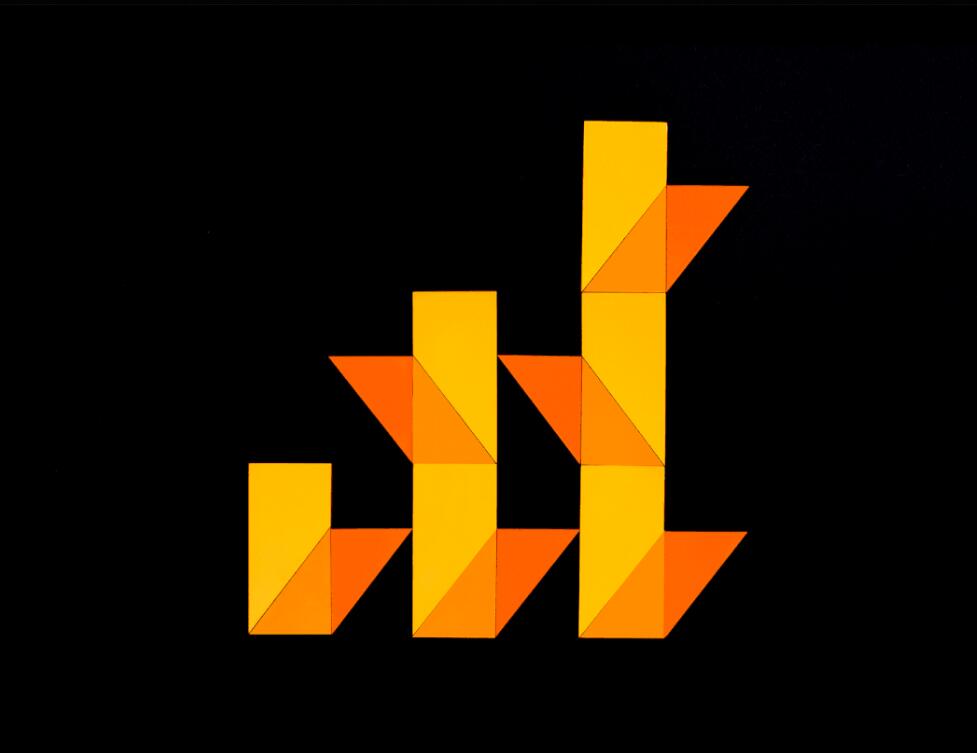 Bamboo Home 建筑公司品牌vis視覺識別設(shè)計，平面幾何色塊構(gòu)建立體效果