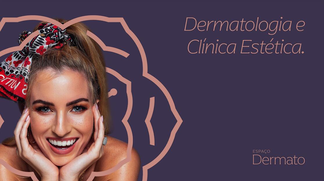 Espa?o Dermato 皮膚病醫(yī)療診所及醫(yī)美醫(yī)院logo設(shè)計(jì)vi設(shè)計(jì)，桃花元素