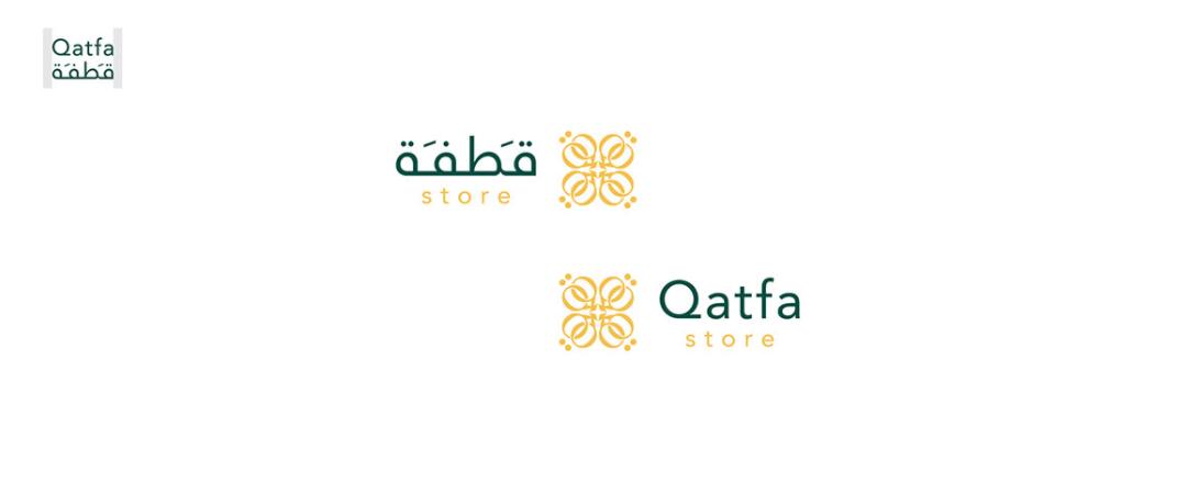 Qatfa 蜂蜜在線商店對(duì)稱Q字母logo設(shè)計(jì)
