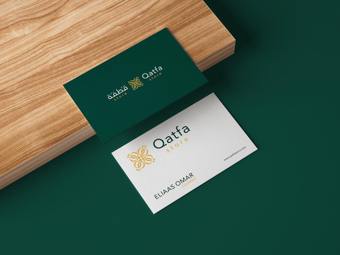 Qatfa 蜂蜜在線商店對(duì)稱Q字母logo設(shè)計(jì)