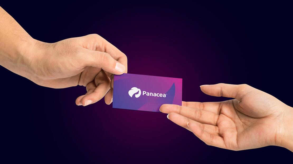 Panacea 女性體型矯正健康美容整理護理醫(yī)院logo設(shè)計，女神輪廓圖形