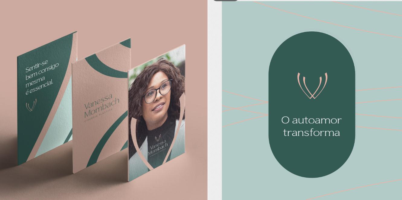 Vanessa 中老年女性美容整形醫(yī)生品牌vi形象設(shè)計(jì)logo設(shè)計(jì)。V字母識(shí)別與綠淺綠粉三色