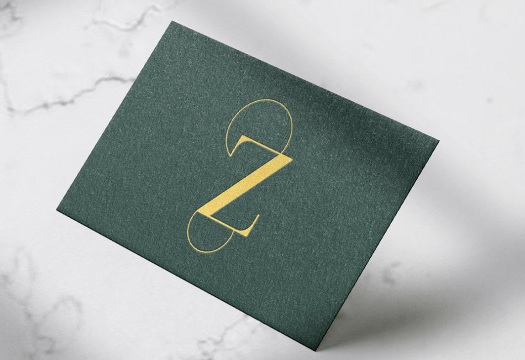 Zatt 美容整形外科診所logo設(shè)計(jì)vi設(shè)計(jì)，綠金配色清新精致風(fēng)格