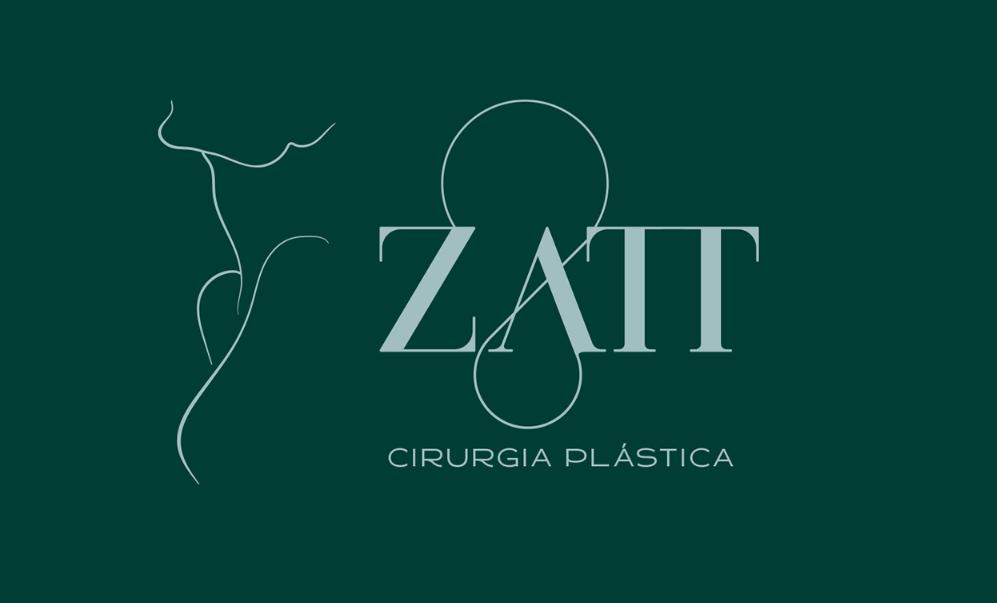 Zatt 美容整形外科診所logo設(shè)計(jì)vi設(shè)計(jì)，綠金配色清新精致風(fēng)格