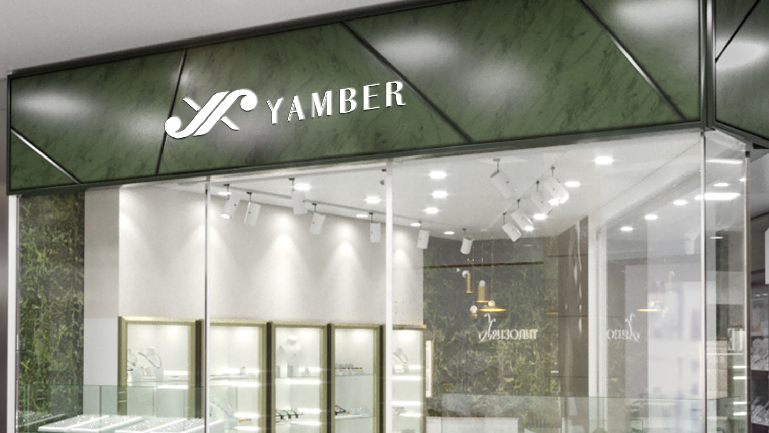 YAMBER顏博珠寶logo設(shè)計(jì)