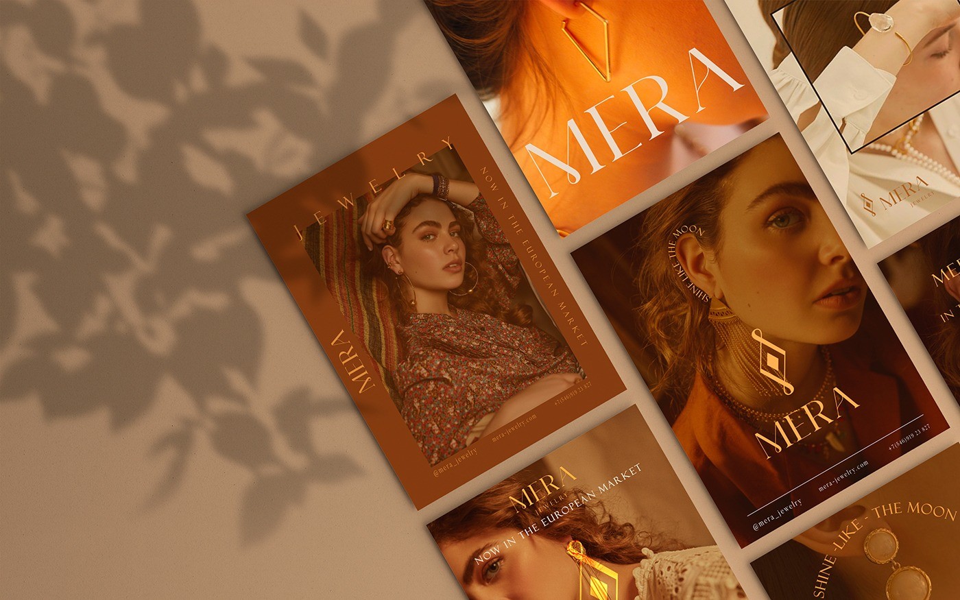 Mira Jewelry珠寶品牌logo設(shè)計視覺識別vi設(shè)計,暖黃色金色 Mira Jewelry珠寶品牌logo設(shè)計視覺識別vi設(shè)計,暖黃色金色