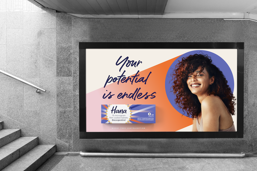 OTC非處方藥HANA避孕藥品牌創(chuàng)建-視覺形象識別與logo包裝宣傳廣告設計 OTC非處方藥HANA避孕藥品牌創(chuàng)建-視覺形象識別與logo包裝宣傳廣告設計