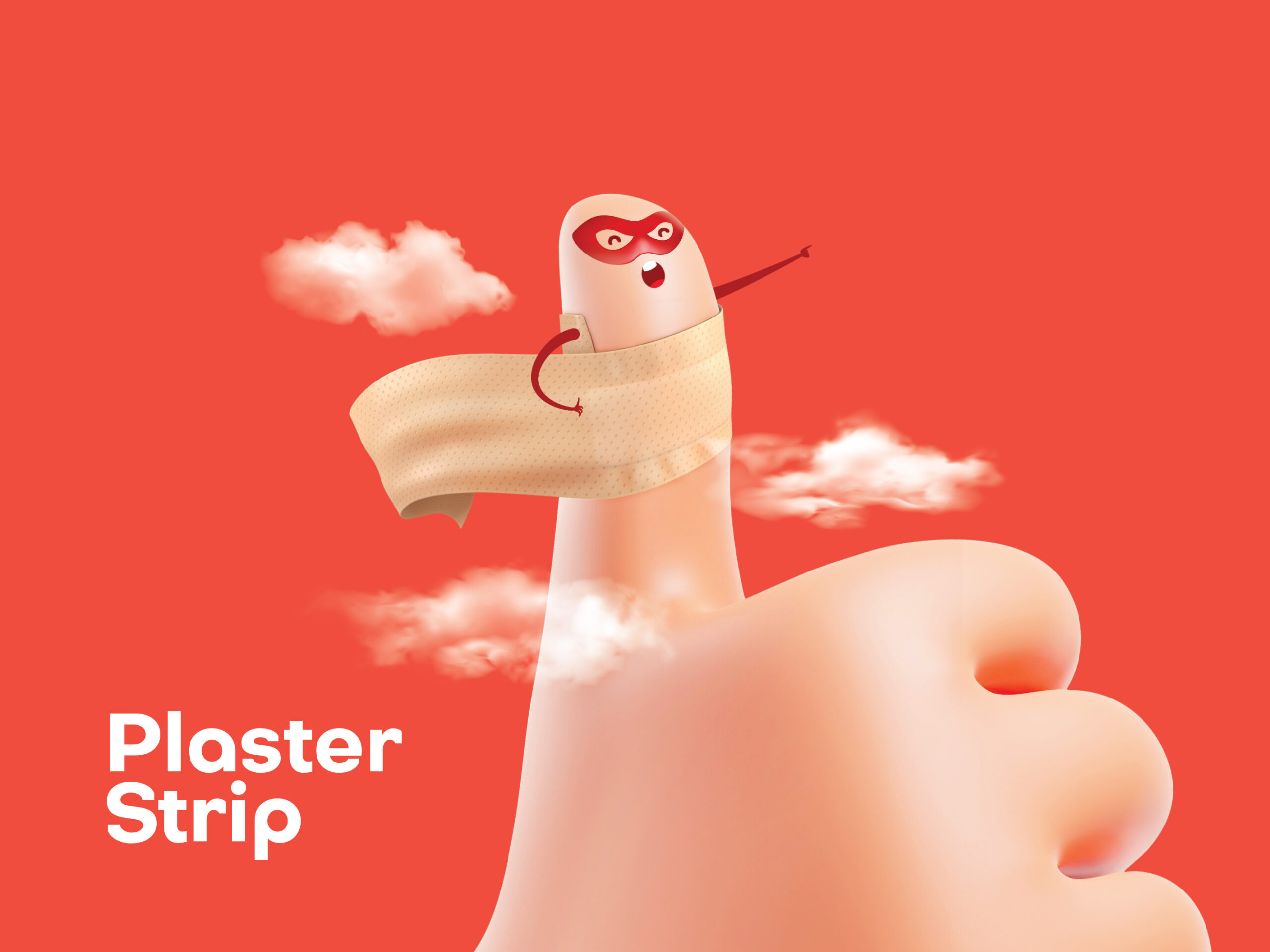 BPositive創(chuàng)可貼包裝設(shè)計(jì),3D擬人卡通手部造型 BPositive創(chuàng)可貼包裝設(shè)計(jì),3D擬人卡通手部造型