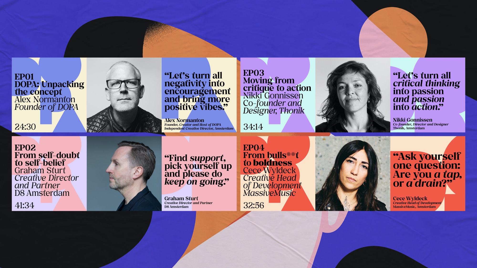 DOPA 健康播客平臺logo設(shè)計vi設(shè)計。幾何矢量風(fēng)格