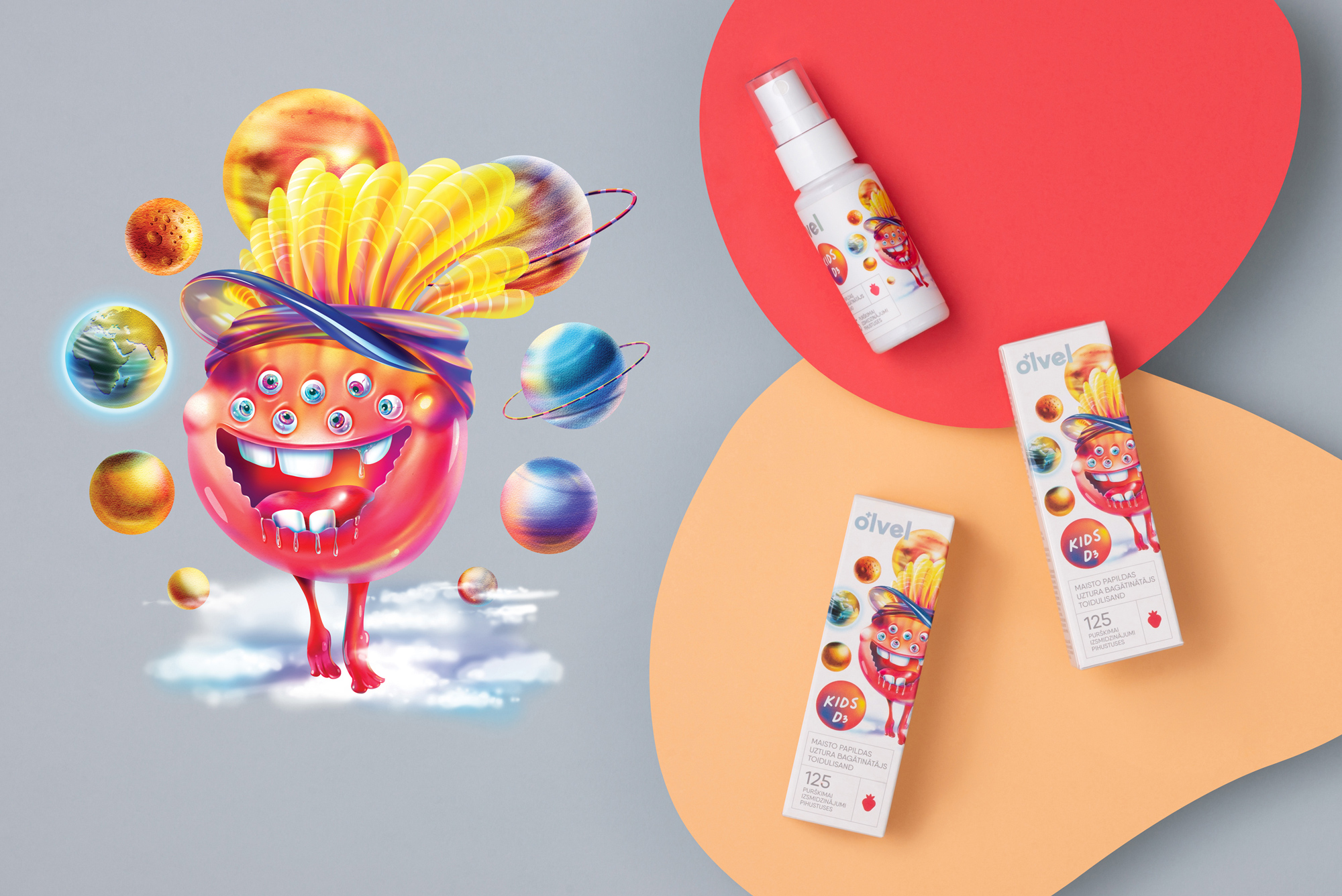 OLVEL 兒童維生素營(yíng)養(yǎng)補(bǔ)充劑保健品包裝設(shè)計(jì)“魔法人物”插畫(huà) OLVEL 兒童維生素營(yíng)養(yǎng)補(bǔ)充劑保健品包裝設(shè)計(jì)“魔法人物”插畫(huà)