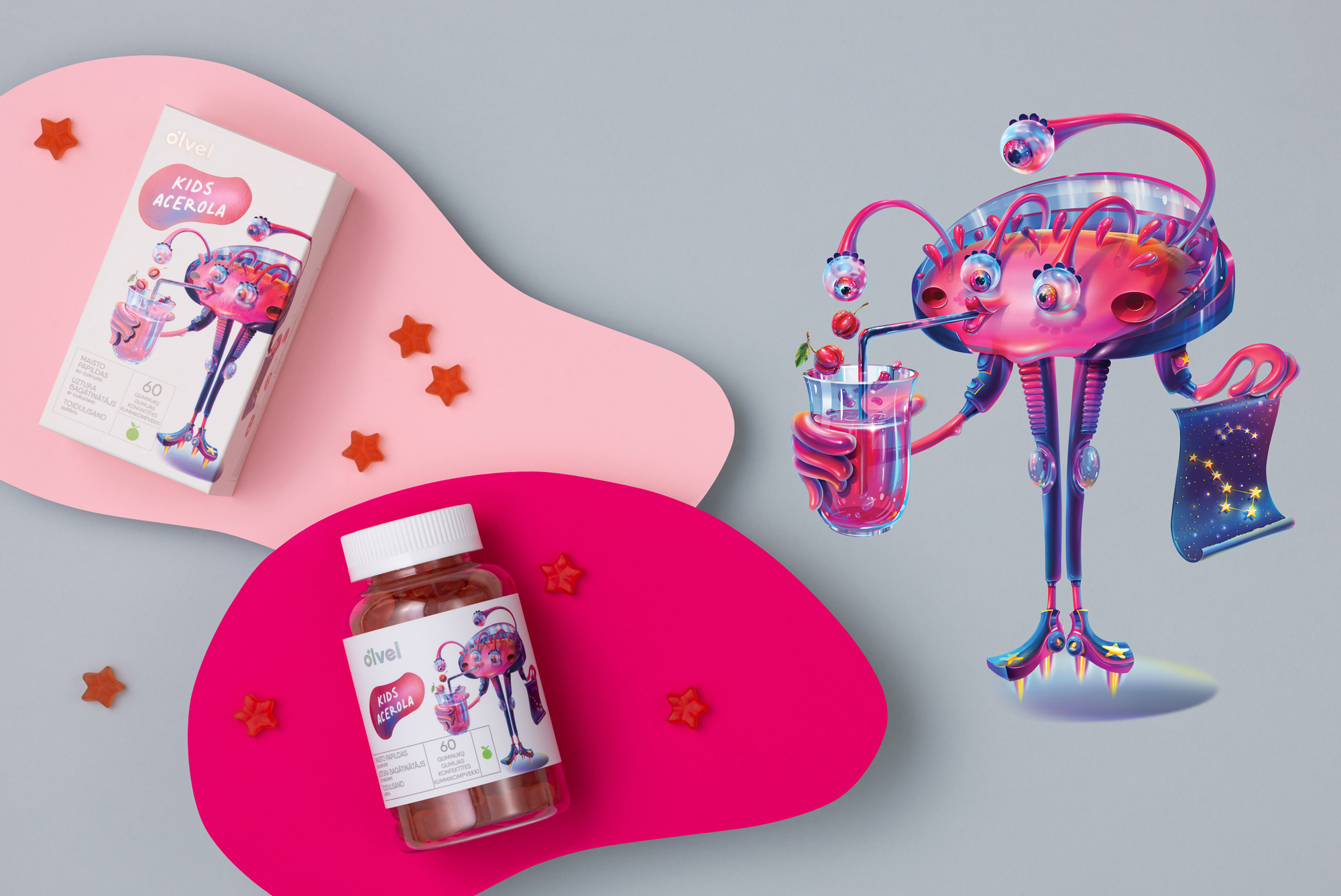 OLVEL 兒童維生素營(yíng)養(yǎng)補(bǔ)充劑保健品包裝設(shè)計(jì)“魔法人物”插畫(huà) OLVEL 兒童維生素營(yíng)養(yǎng)補(bǔ)充劑保健品包裝設(shè)計(jì)“魔法人物”插畫(huà)
