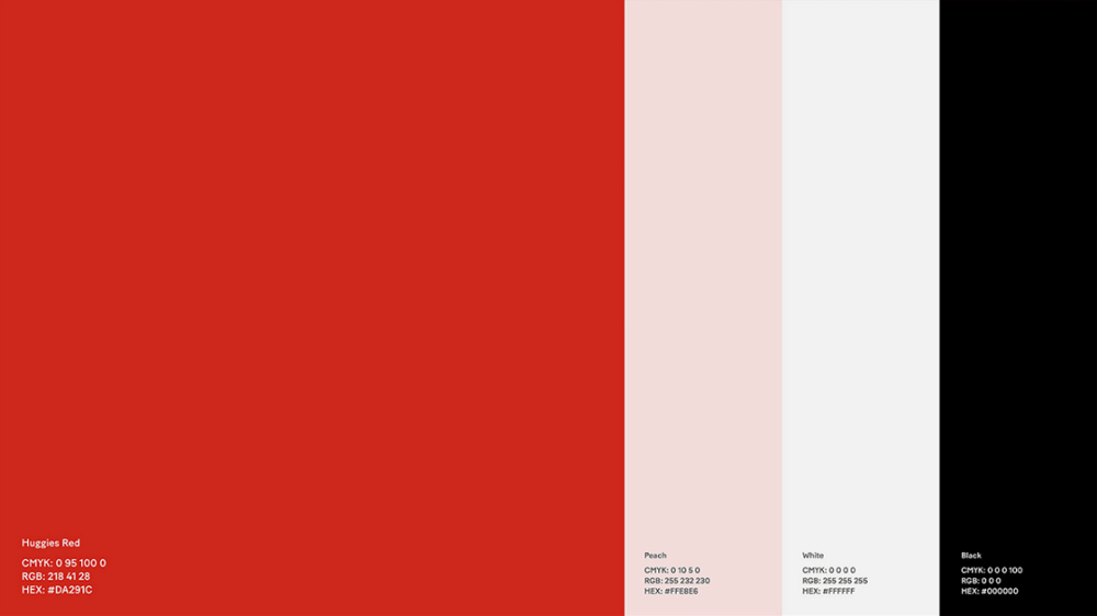 Huggies母嬰用品紙尿褲品牌vi視覺形象升級，H字母logo設(shè)計吉祥物設(shè)計