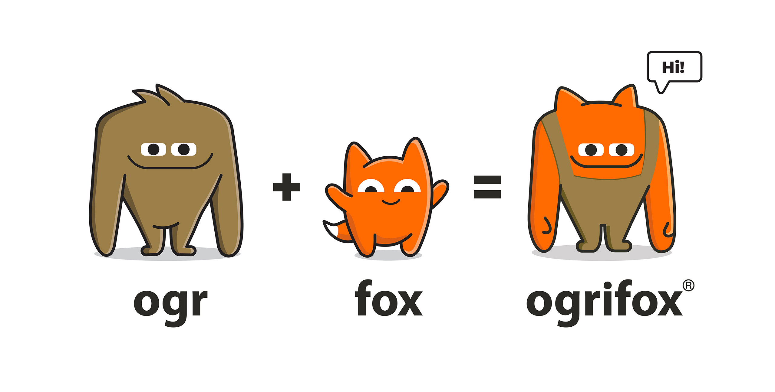 Ogrifox 安全防護服工作服服飾“狐貍巨人”品牌卡通吉祥物設計 Ogrifox 安全防護服工作服服飾“狐貍巨人”品牌卡通吉祥物設計