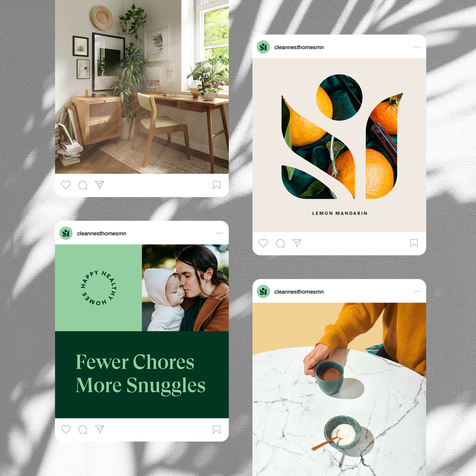 CNH全天然清潔公司logo設(shè)計“綠色花朵”元素