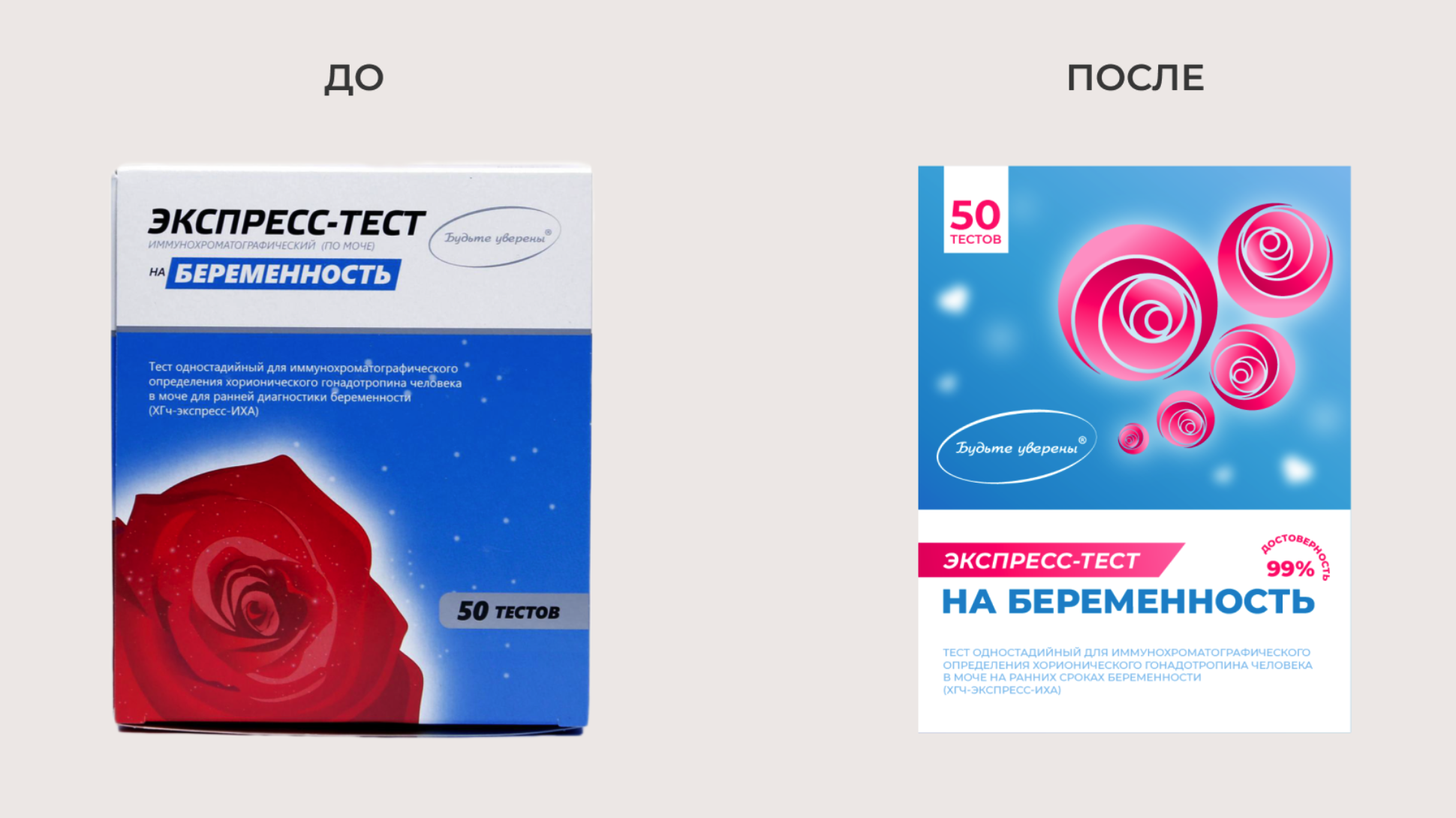 MedExpress妊娠懷孕檢測試劑內(nèi)外包裝設(shè)計“藍色+玫瑰”