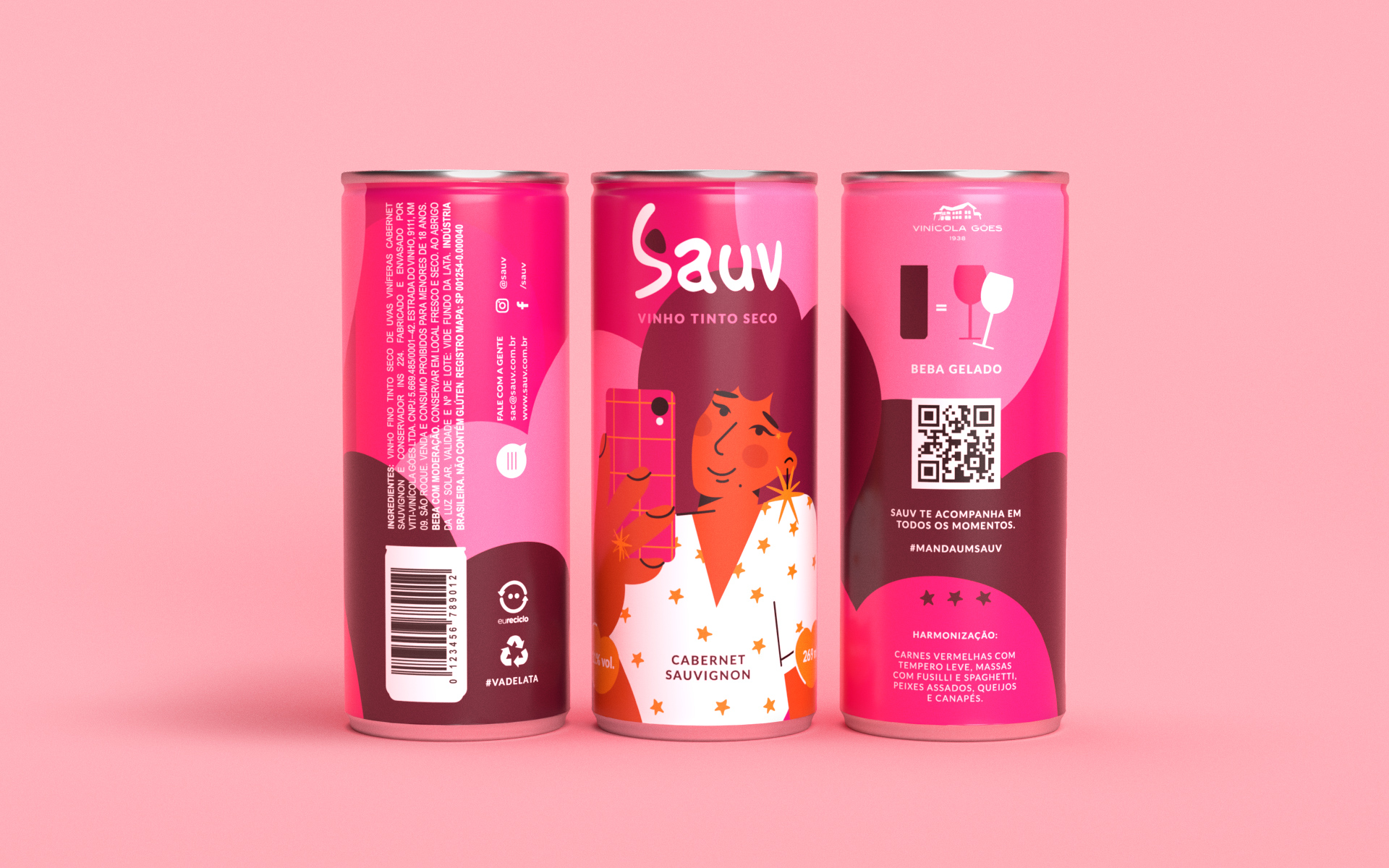 Sauv罐裝葡萄酒標(biāo)簽包裝設(shè)計和時尚人物插圖,開發(fā)年輕人更廣泛日常使用場景 Sauv罐裝葡萄酒標(biāo)簽包裝設(shè)計和時尚人物插圖,開發(fā)年輕人更廣泛日常使用場景