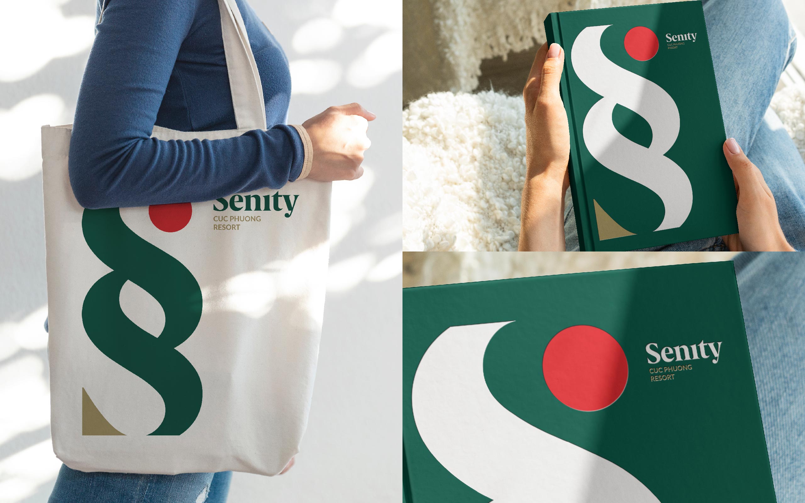 Senity 越南礦物溫泉日式度假村酒店品牌形象設(shè)計-logo&vi設(shè)計，雙s字母組成無限符號