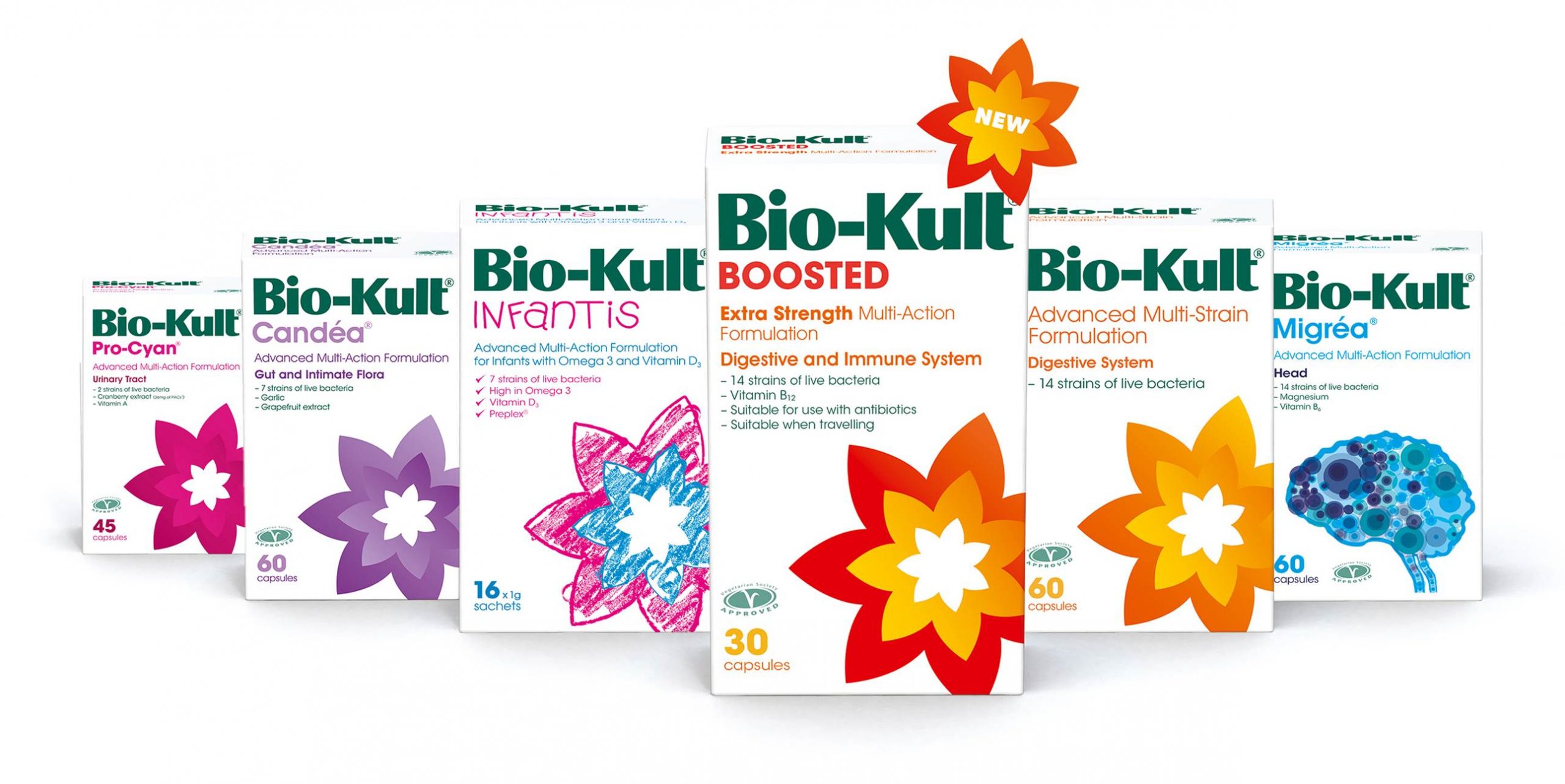 Bio-Kult 益生菌包裝設(shè)計-舊花朵包裝