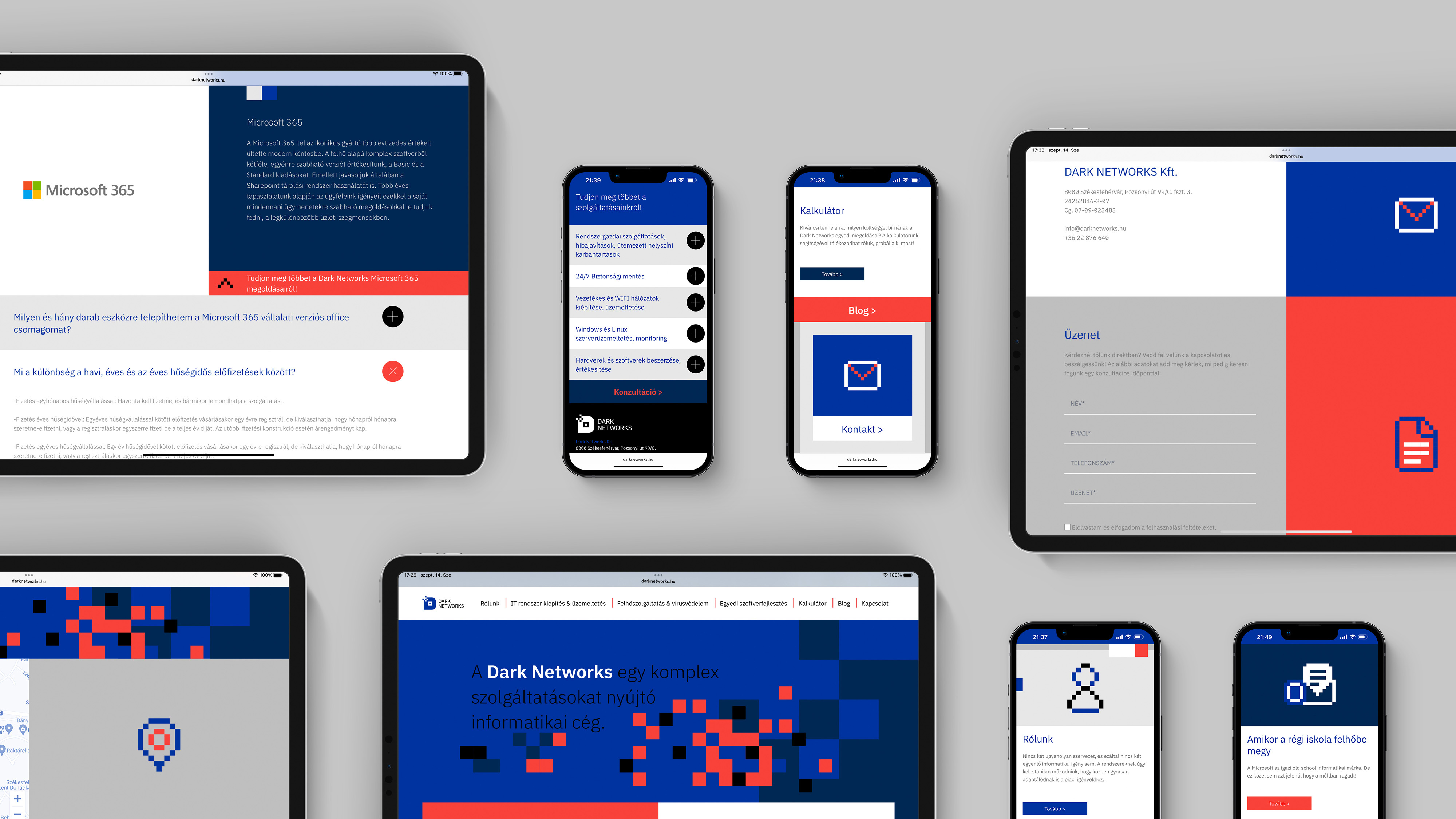 Dark Networks IT服務(wù)科技公司品牌視覺形象vi設(shè)計“像素網(wǎng)絡(luò)”元素