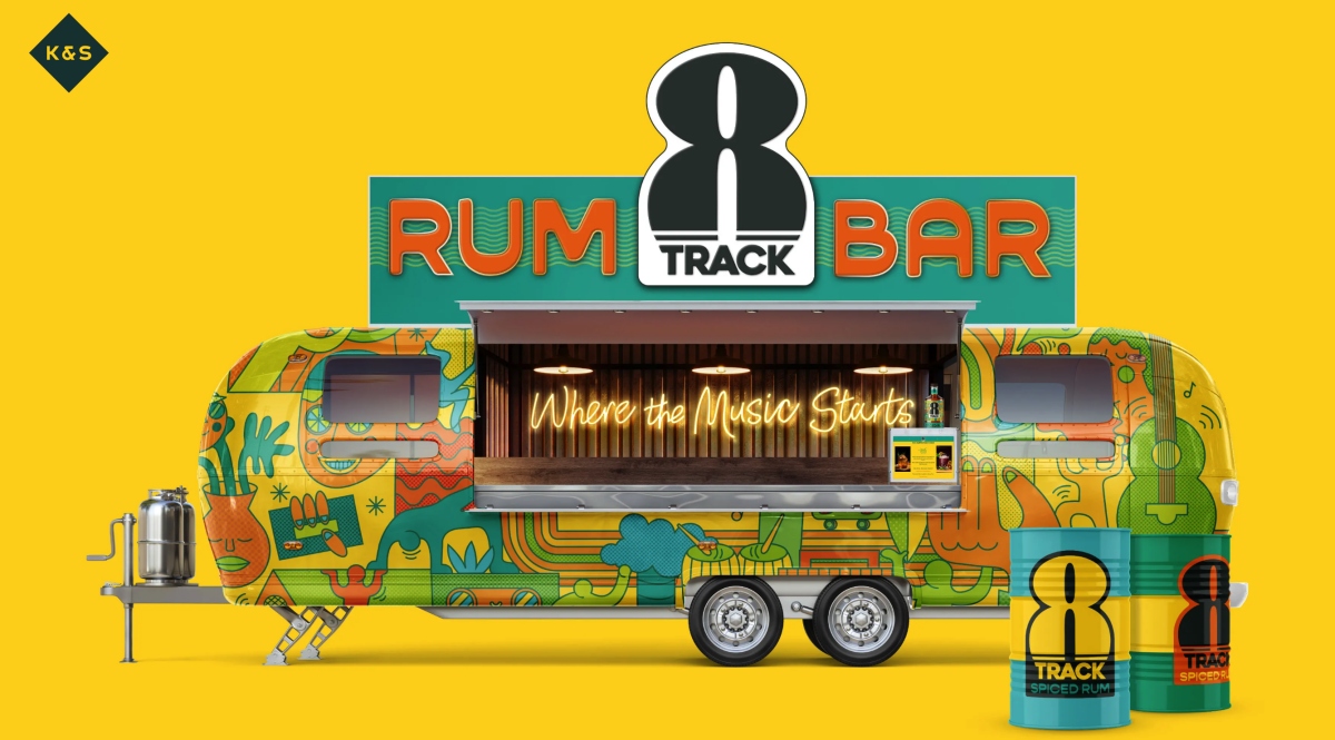 8TRACK香料朗姆酒品牌創(chuàng)建-l餐車-結(jié)合音樂文化線條時(shí)尚插畫元素 8TRACK香料朗姆酒品牌創(chuàng)建-l餐車-結(jié)合音樂文化線條時(shí)尚插畫元素