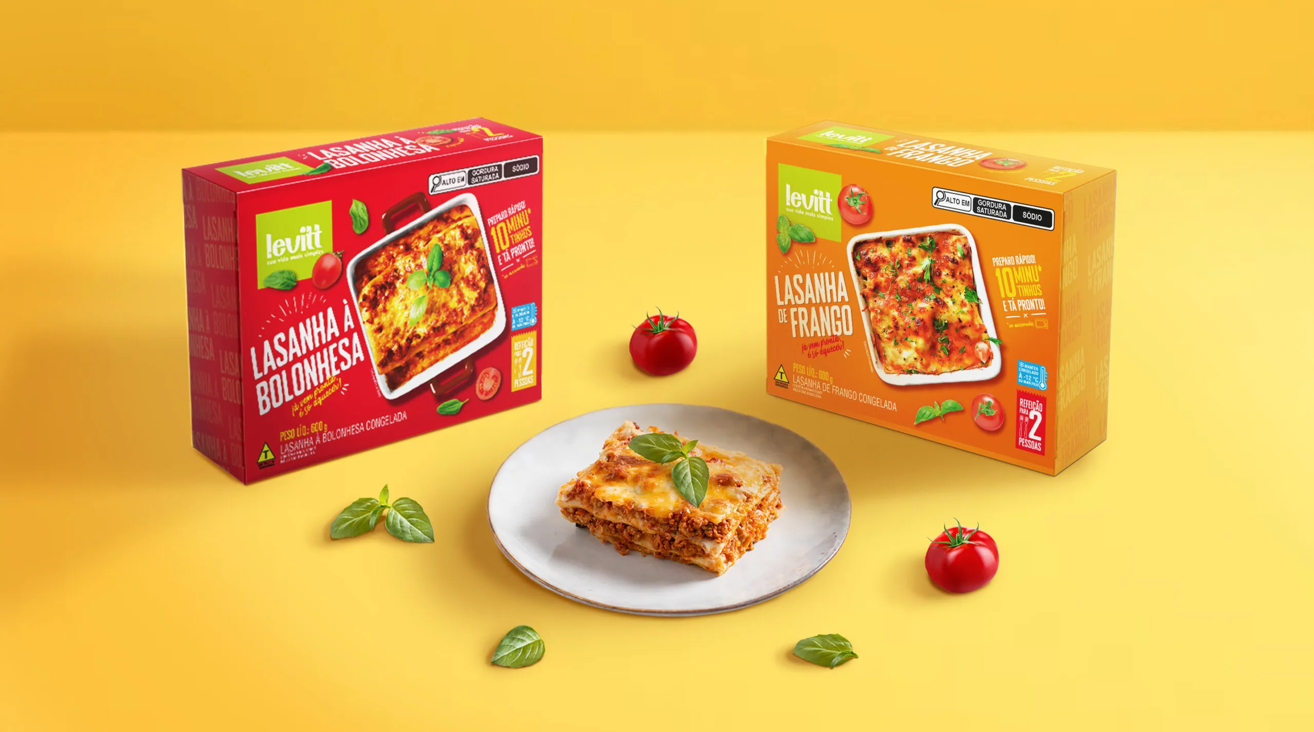 Levitt預(yù)制菜方便即食菜冷凍食品包裝設(shè)計(jì)，快速方便休閑風(fēng)格