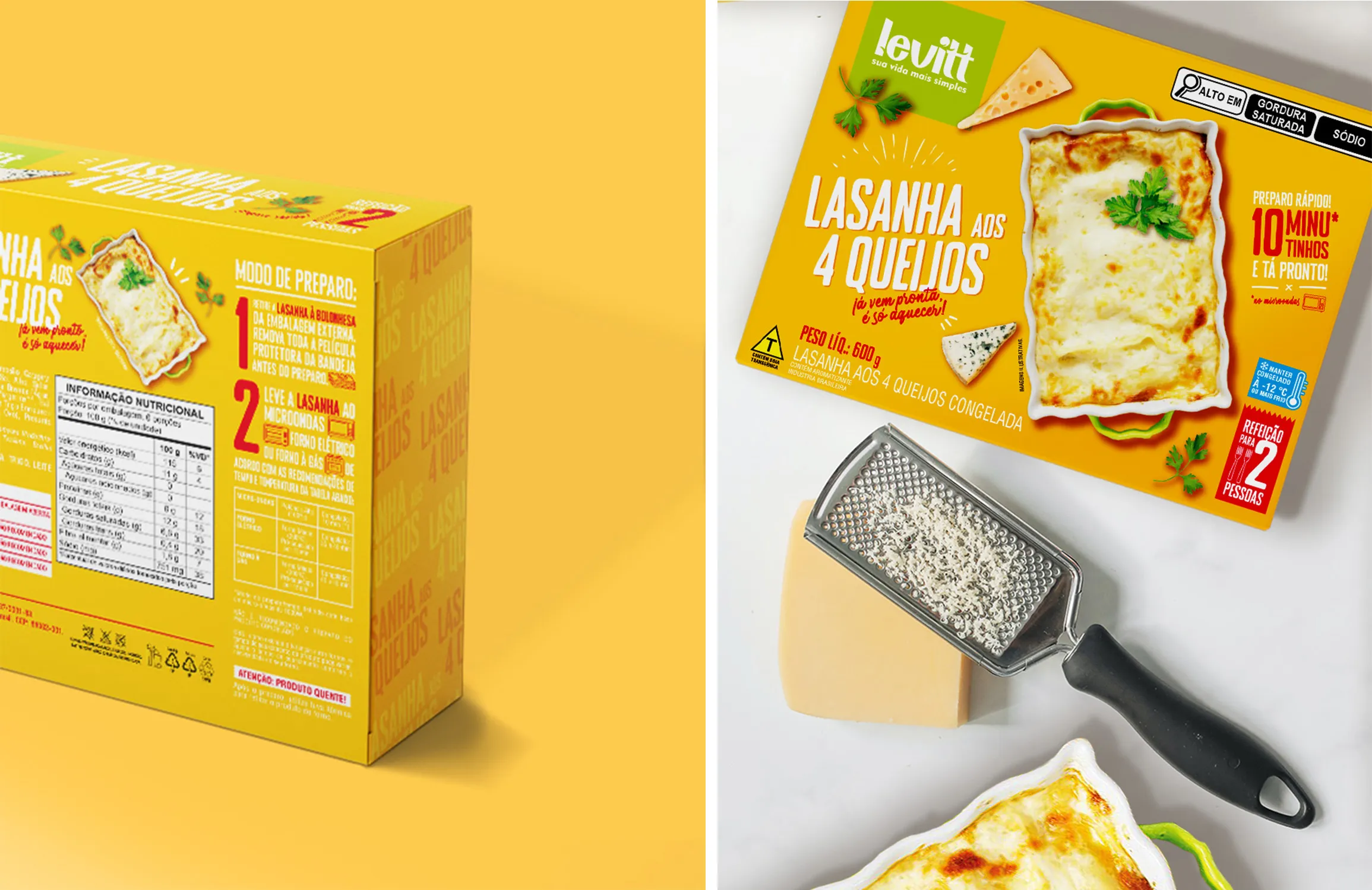 Levitt預(yù)制菜方便即食菜冷凍食品包裝設(shè)計(jì)，快速方便休閑風(fēng)格