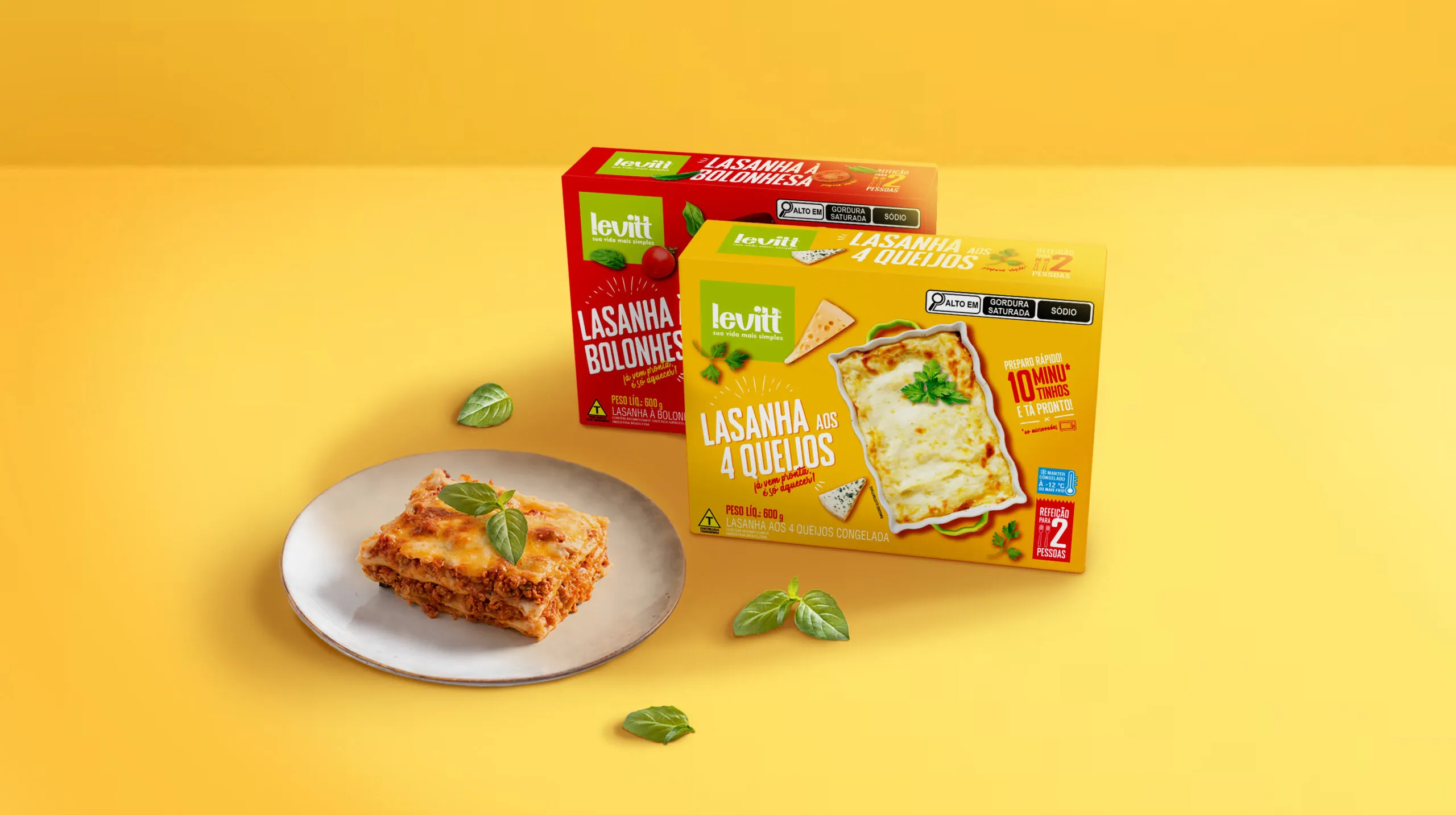 Levitt預(yù)制菜方便即食菜冷凍食品包裝設(shè)計(jì)，快速方便休閑風(fēng)格