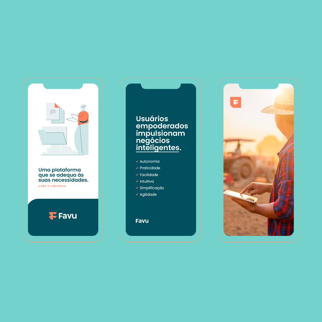 Favu 農(nóng)業(yè)互聯(lián)網(wǎng)信息平臺品牌起名/logo設(shè)計/品牌vi形象設(shè)計策劃，圓角字母F