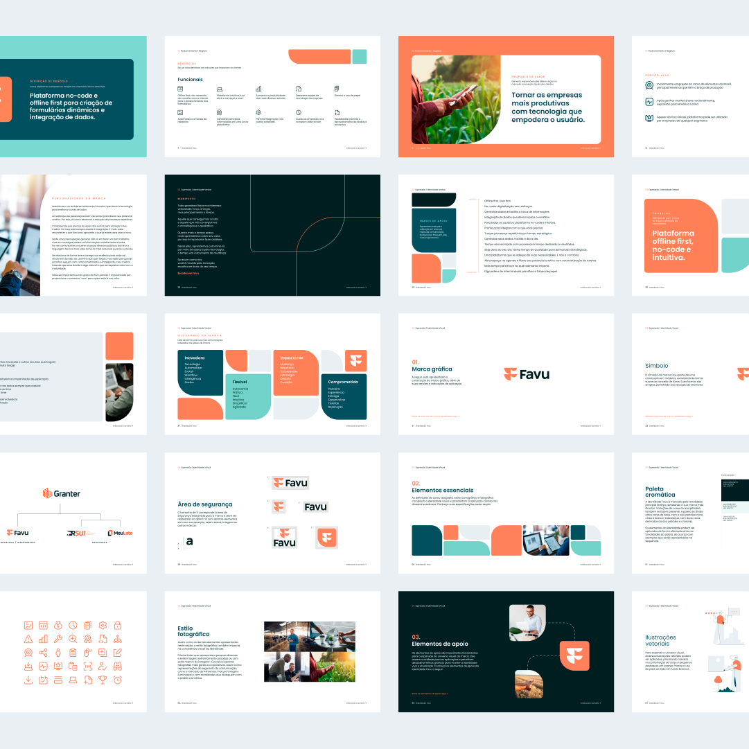 Favu 農(nóng)業(yè)互聯(lián)網(wǎng)信息平臺品牌起名/logo設(shè)計/品牌vi形象設(shè)計策劃，圓角字母F