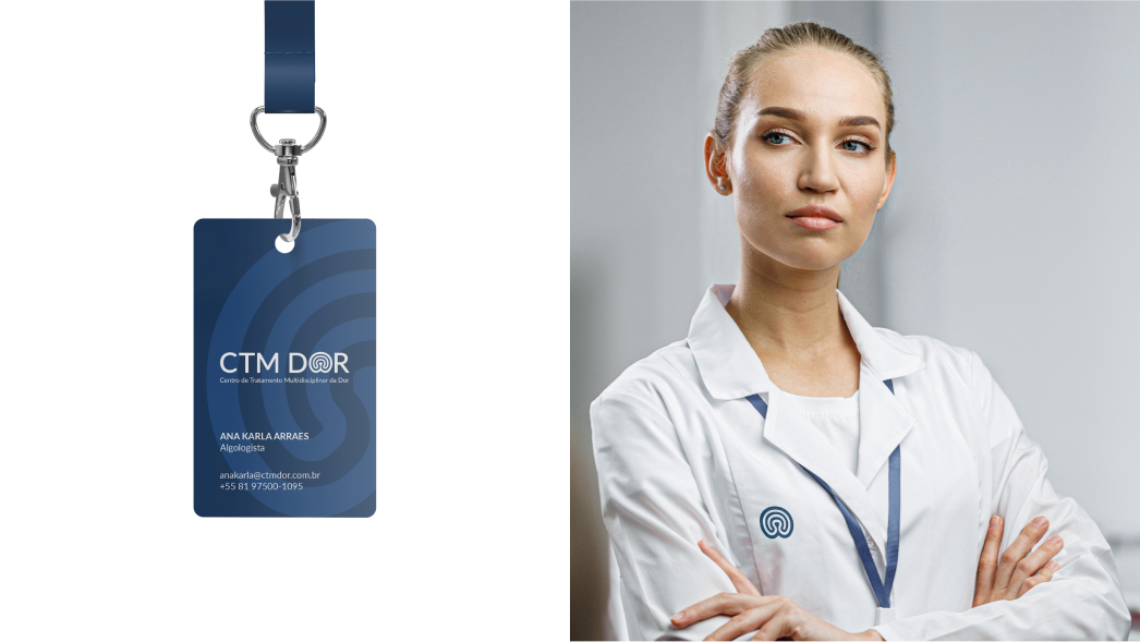 多學(xué)科疼痛治療中心 (CTM DOR) 醫(yī)療品牌視覺形象設(shè)計(jì)vi設(shè)計(jì)，燈塔光環(huán)元素