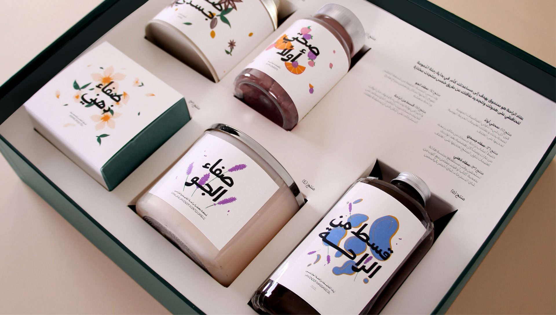 Rehla 瑞拉產(chǎn)后保養(yǎng)套裝包裝設計-花朵風格