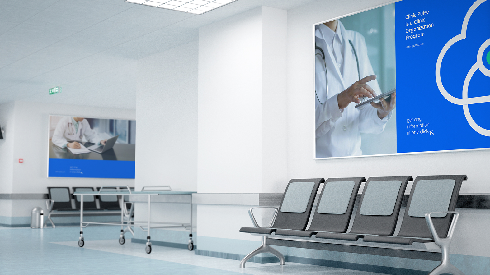 Clinic診所醫(yī)療管理軟件品牌 logo設計,心臟、紅十字會徽章和聽診器 Clinic診所醫(yī)療管理軟件品牌 logo設計,心臟、紅十字會徽章和聽診器