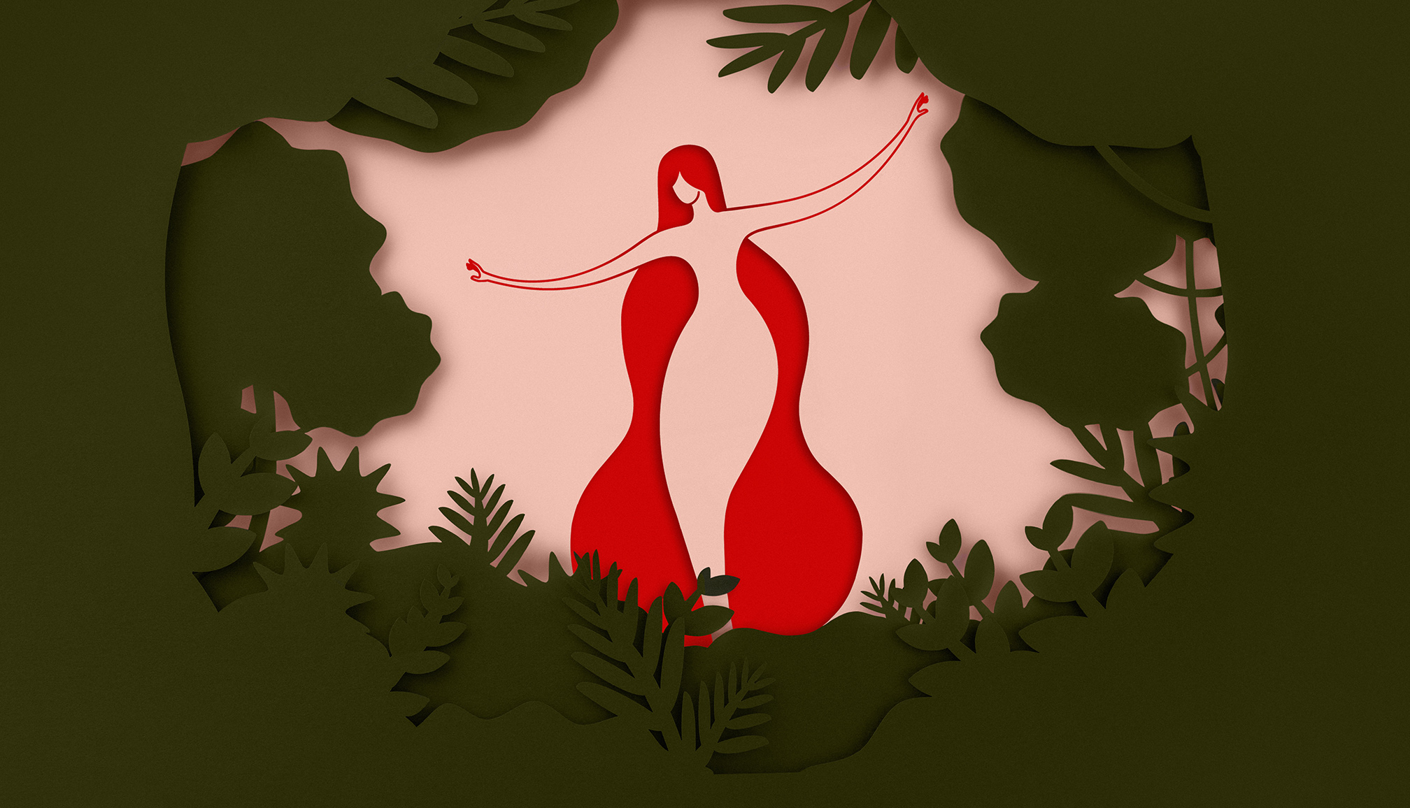 Ninfa 生活社區(qū)logo設(shè)計(jì)“女人身體曲線”品牌形象設(shè)計(jì)，一個(gè)放松身心享受寧?kù)o生活的地方