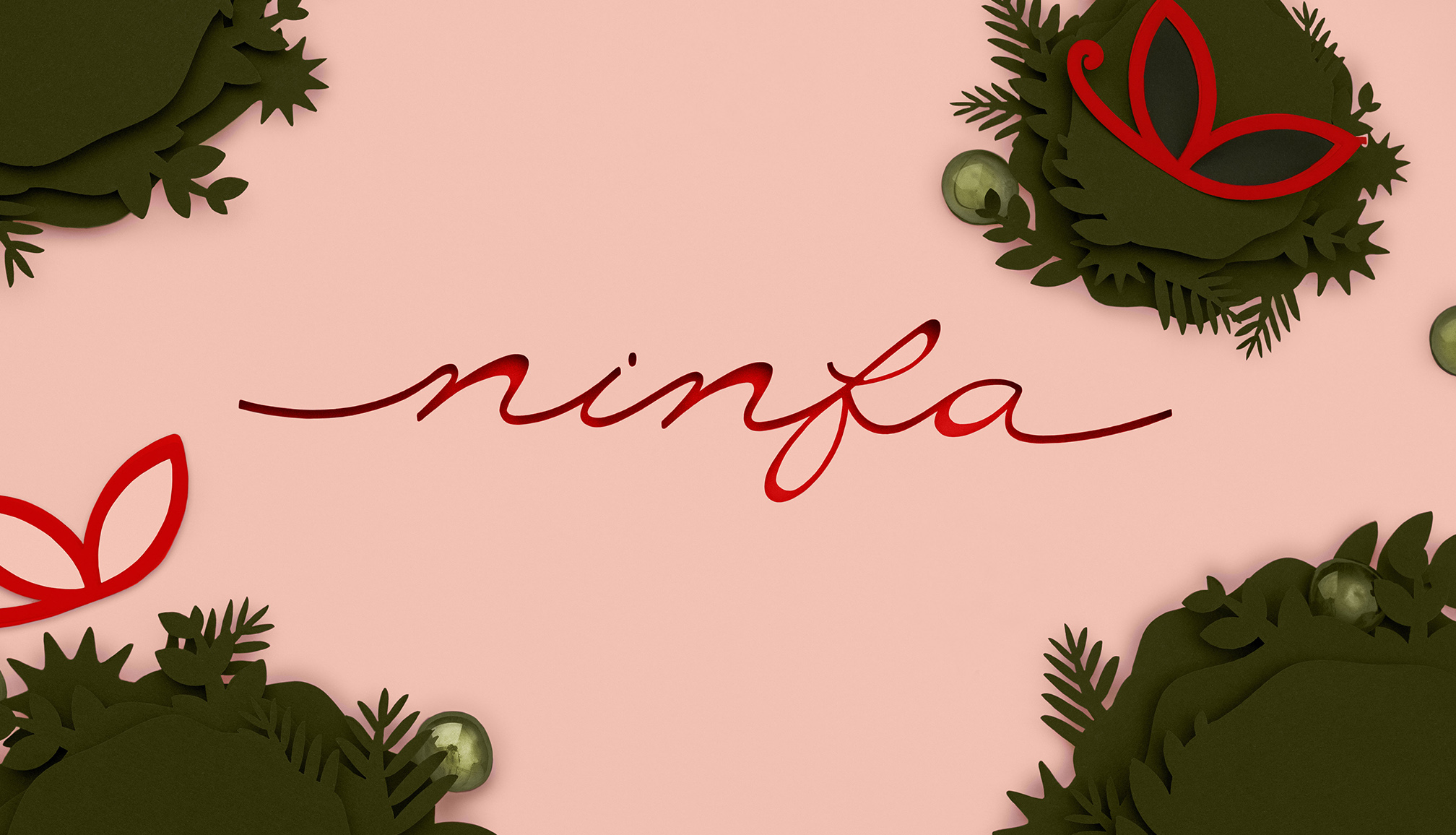 Ninfa 生活社區(qū)logo設(shè)計(jì)品牌形象設(shè)計(jì)，一個(gè)放松身心享受寧?kù)o生活的地方