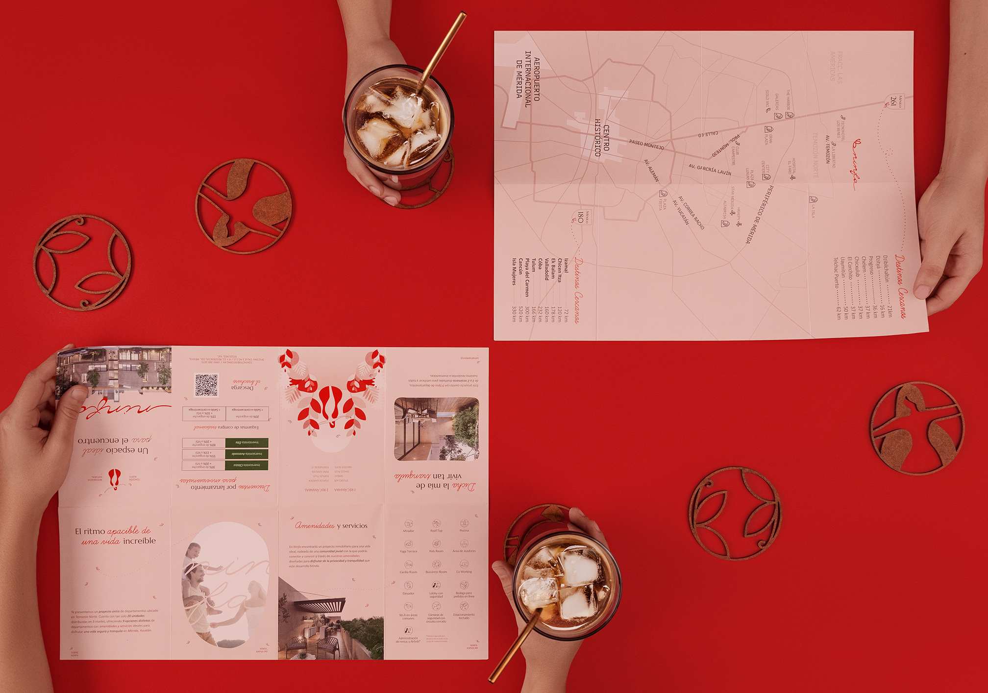 Ninfa 生活社區(qū)logo設(shè)計(jì)品牌形象設(shè)計(jì)，一個(gè)放松身心享受寧?kù)o生活的地方