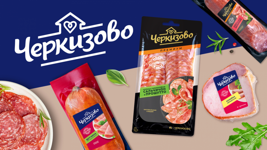 Cherkizovo香腸系列包裝設(shè)計規(guī)劃，加強品牌區(qū)域突出食品美味