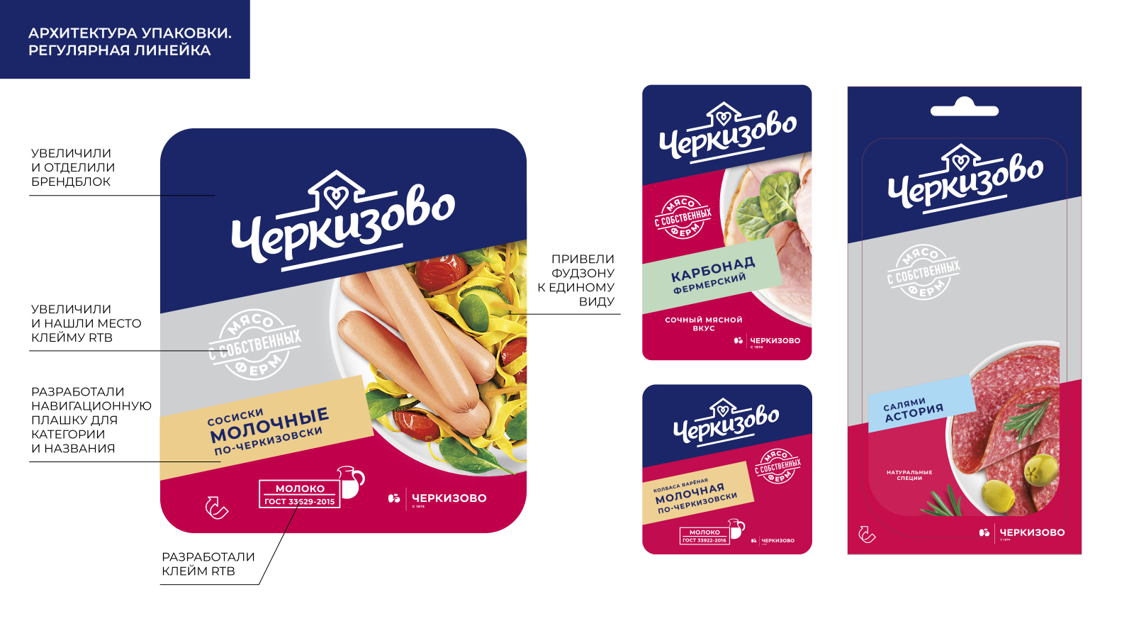 Cherkizovo香腸系列包裝設計規(guī)劃,加強品牌區(qū)域突出食品美味 Cherkizovo香腸系列包裝設計規(guī)劃,加強品牌區(qū)域突出食品美味