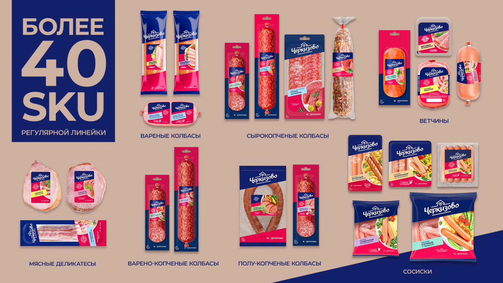 Cherkizovo香腸系列包裝設計規(guī)劃,加強品牌區(qū)域突出食品美味 Cherkizovo香腸系列包裝設計規(guī)劃,加強品牌區(qū)域突出食品美味