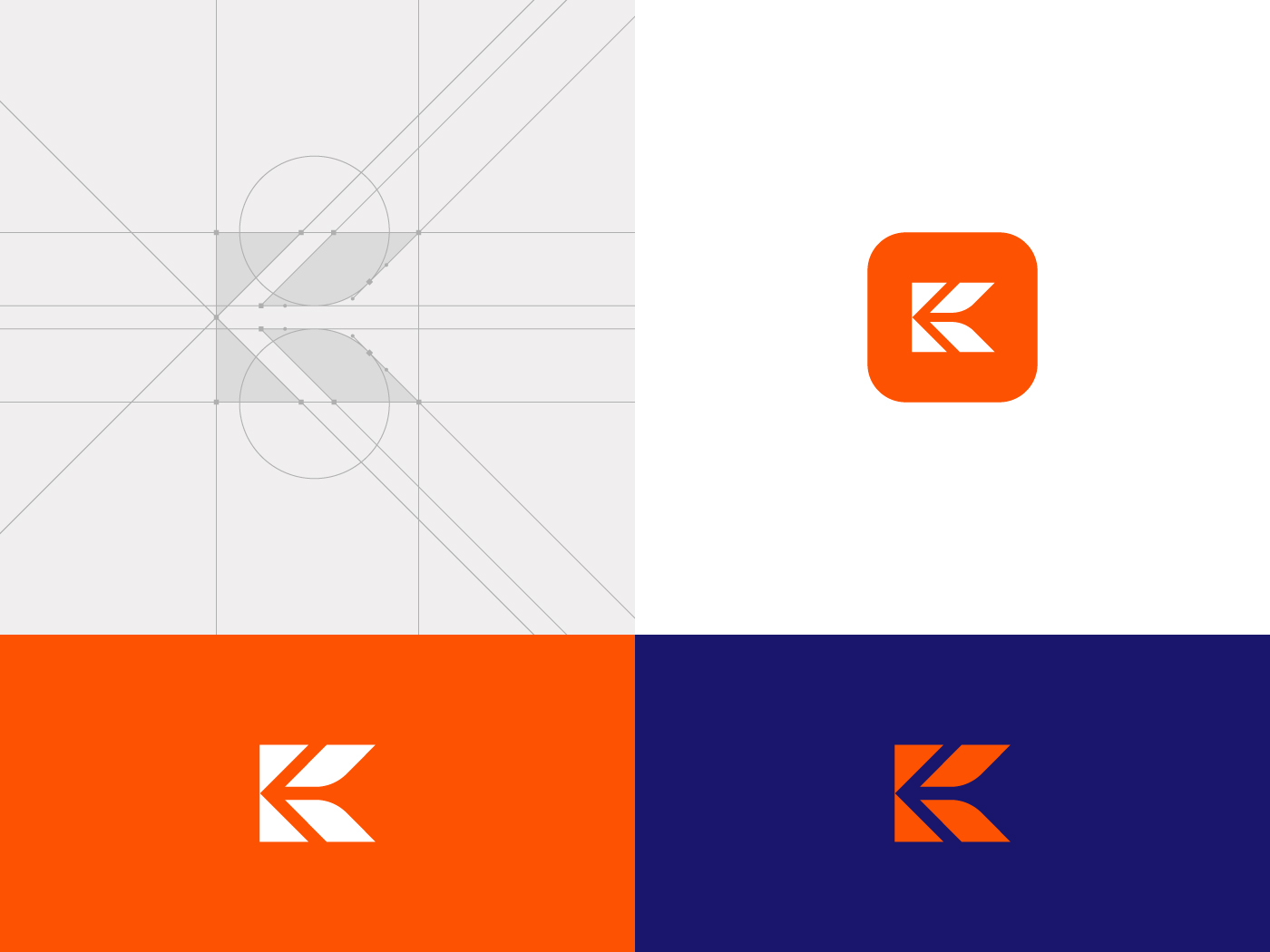 Krate國際物流公司logo設(shè)計vis設(shè)計，速度箭頭+字母K