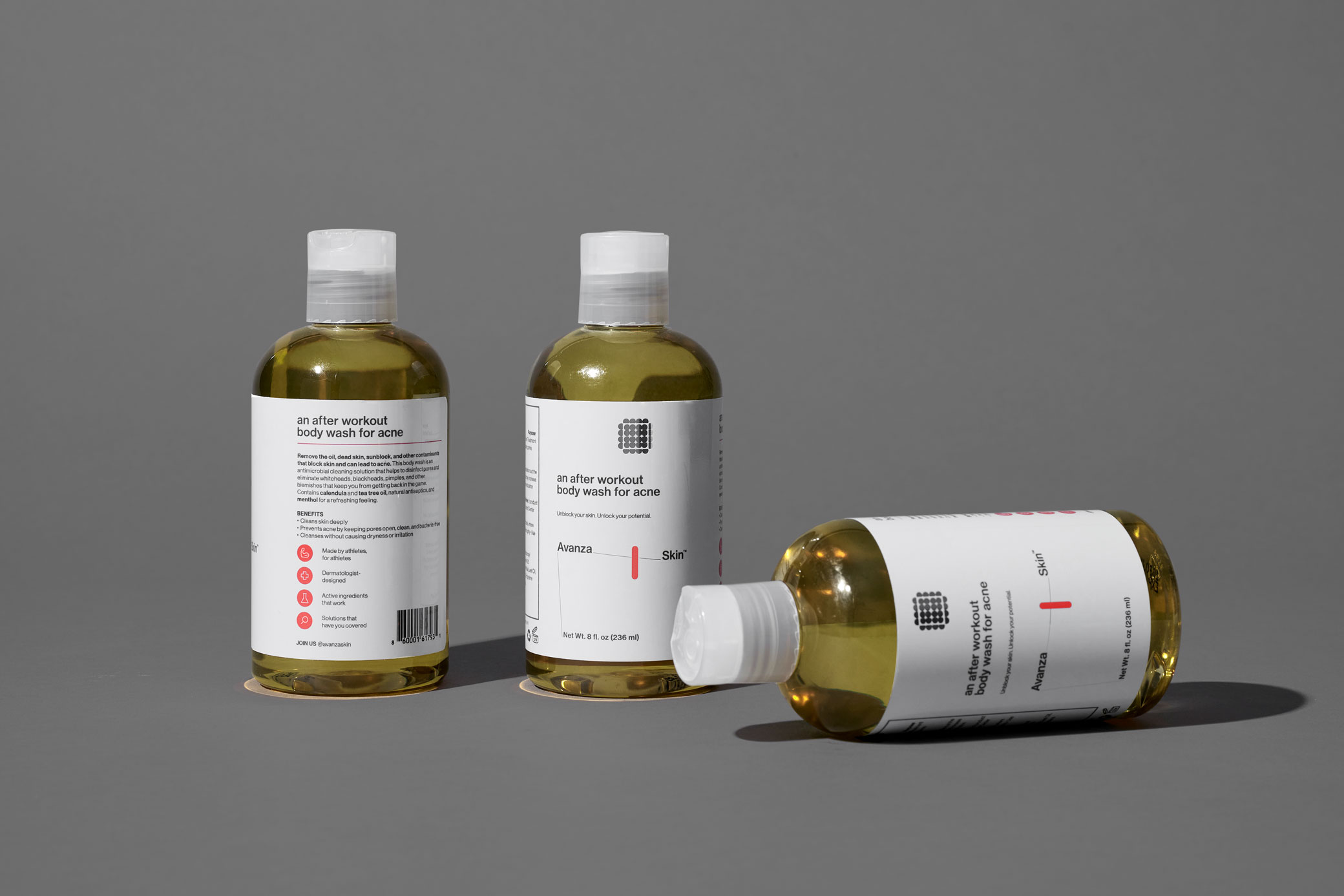 Avanza 運(yùn)動(dòng)員專用護(hù)膚品品牌形象logo$vi設(shè)計(jì)包裝設(shè)計(jì)，化學(xué)結(jié)構(gòu)線條靈感