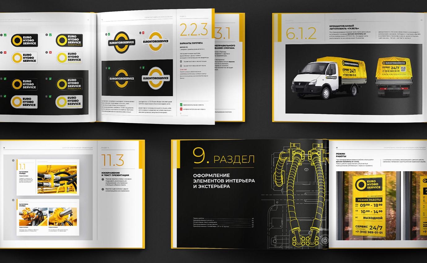 Eurohydroservice高壓軟管液壓應用系統(tǒng)制造設備品牌策劃logo設計vi設計