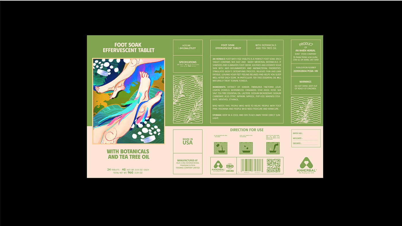 TABLETS 生姜精油泡騰片足浴包包裝設(shè)計(jì),虛實(shí)結(jié)合的腳部與草本插畫(huà) TABLETS 生姜精油泡騰片足浴包包裝設(shè)計(jì),虛實(shí)結(jié)合的腳部與草本插畫(huà)
