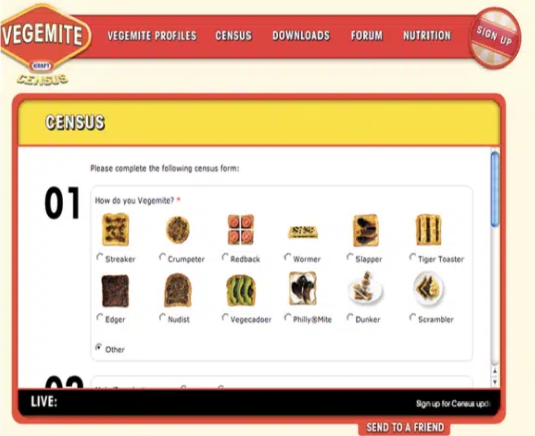 消費 Vegemite 的 32 種不同方式的活動策劃 消費 Vegemite 的 32 種不同方式的活動策劃
