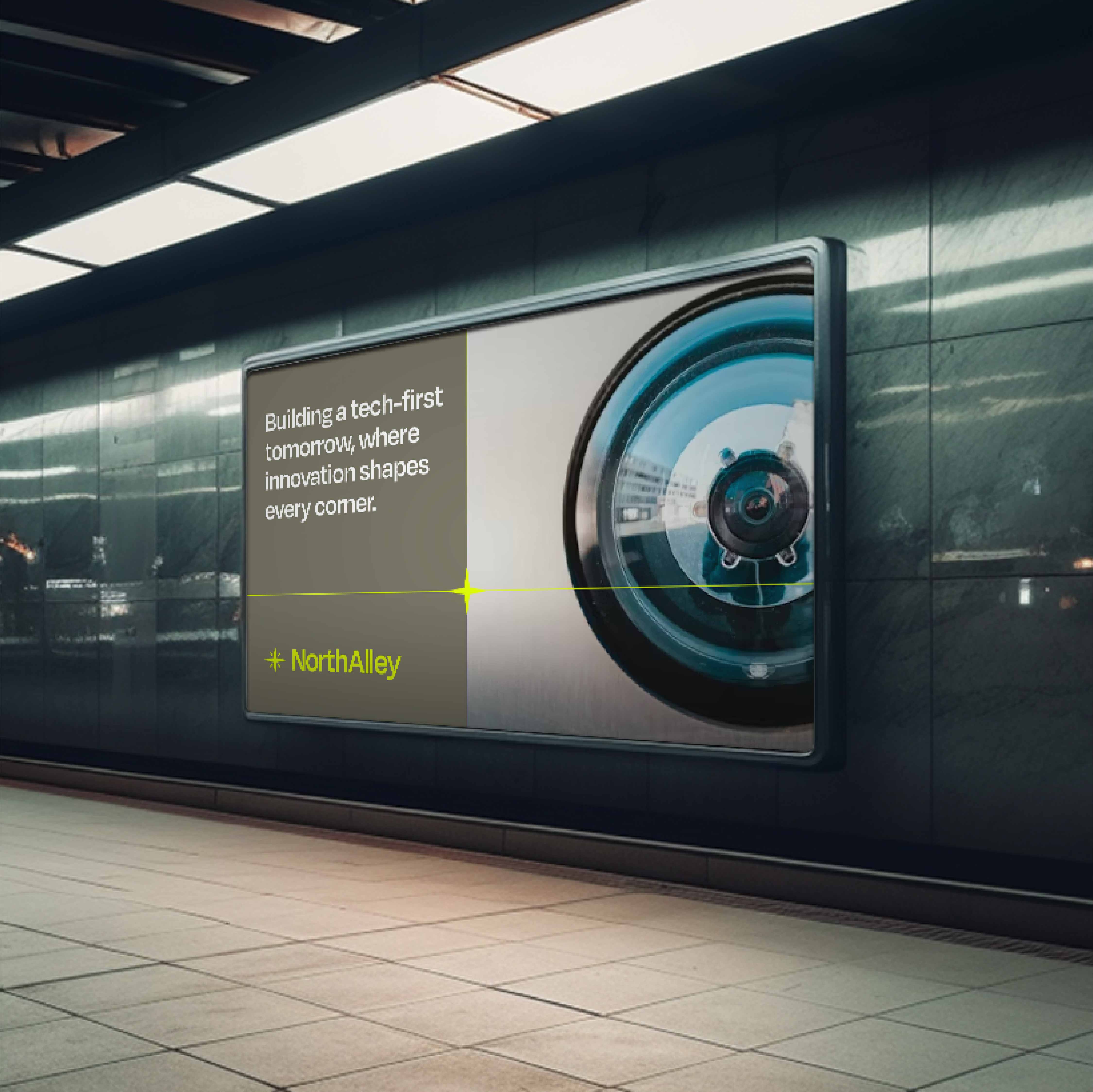 NorthAlley 科技公司品牌形象重塑設(shè)計(jì)vi設(shè)計(jì)“星星指南針”元素